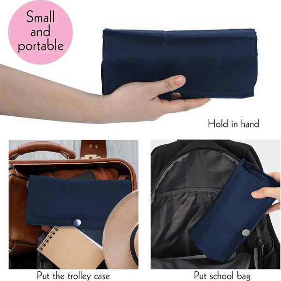 Portable Folding Makeup Brush Bag, Multifunctional Cosmetics Rolling Storage Cas - Picture 6 of 6